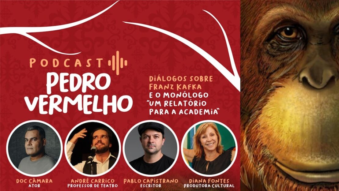 Capa do poscast Pedro Vermelho com fotos dos convidados