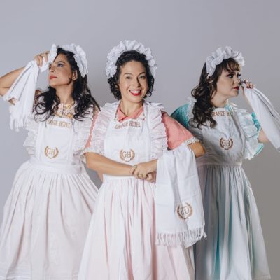 Atrizes do espetáculo Bye Bye Natal